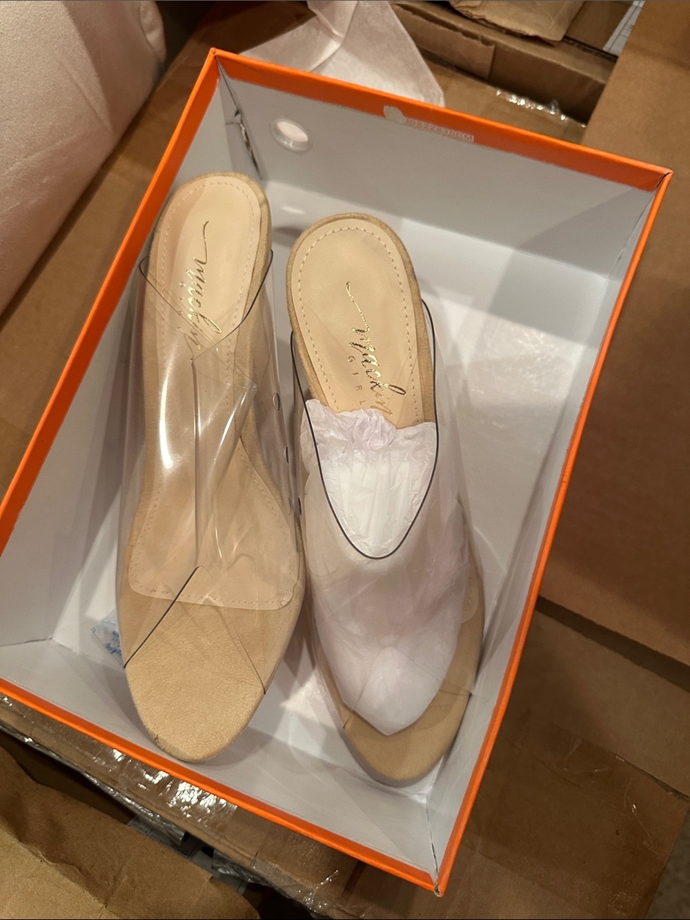 Windsor Smith Blush Cream Slip-On Slide Mules size 10